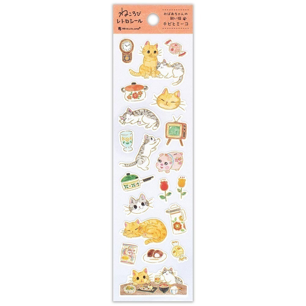 *激動小鹿*<現貨>日本  NB社 貼紙 NB CO.,LTD Prier 貓咪 復古貼紙 日本貼紙 2025 新品-規格圖7