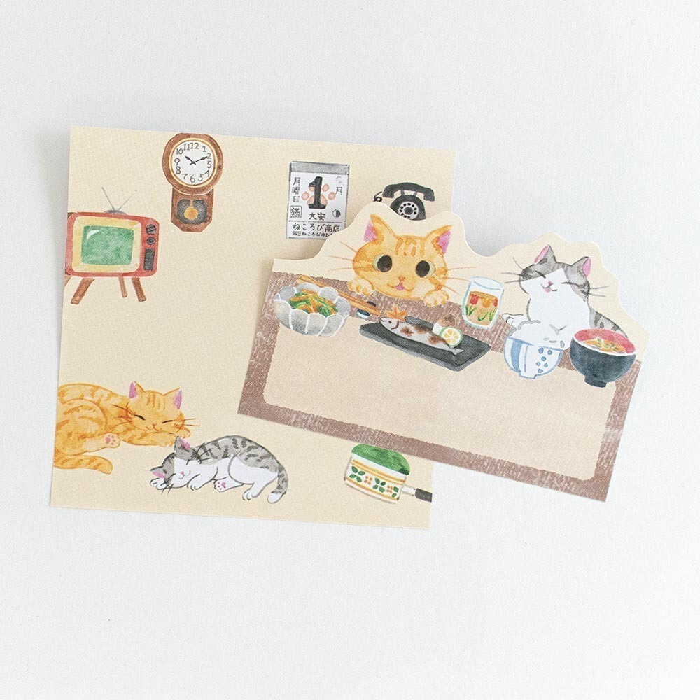 *激動小鹿*<現貨>日本 NB社 便利貼 可愛貓咪 系列 便籤 日本製 2025新品-細節圖8