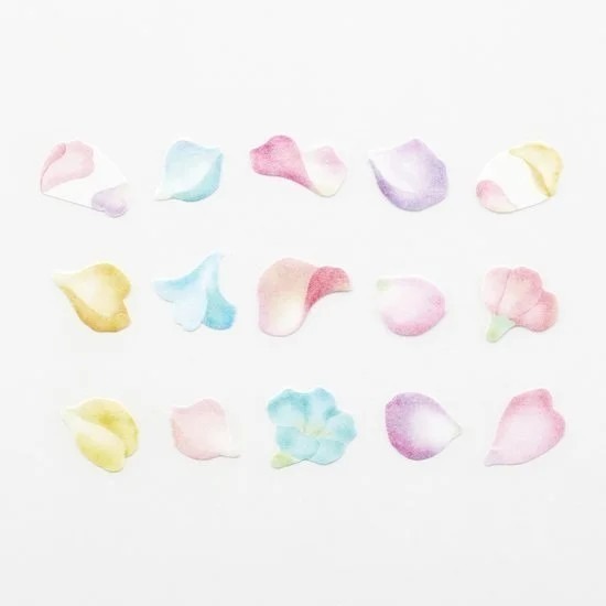 *激動小鹿*<現貨>日本 Bande 紙膠帶 新型態 和紙膠帶 -花瓣雨藍粉BDA782 紙膠帶 2025新品-細節圖3