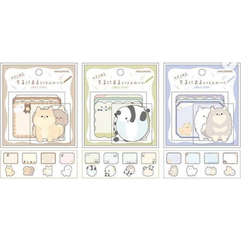 *激動小鹿*<現貨>日本 KAMIO JAPAN 貼紙包 可愛動物系列 可書寫貼紙 kamio japan貼紙-細節圖3