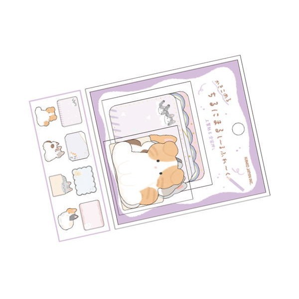 *激動小鹿*<現貨>日本 KAMIO JAPAN 貼紙包 可愛動物系列 可書寫貼紙 kamio japan貼紙-規格圖6