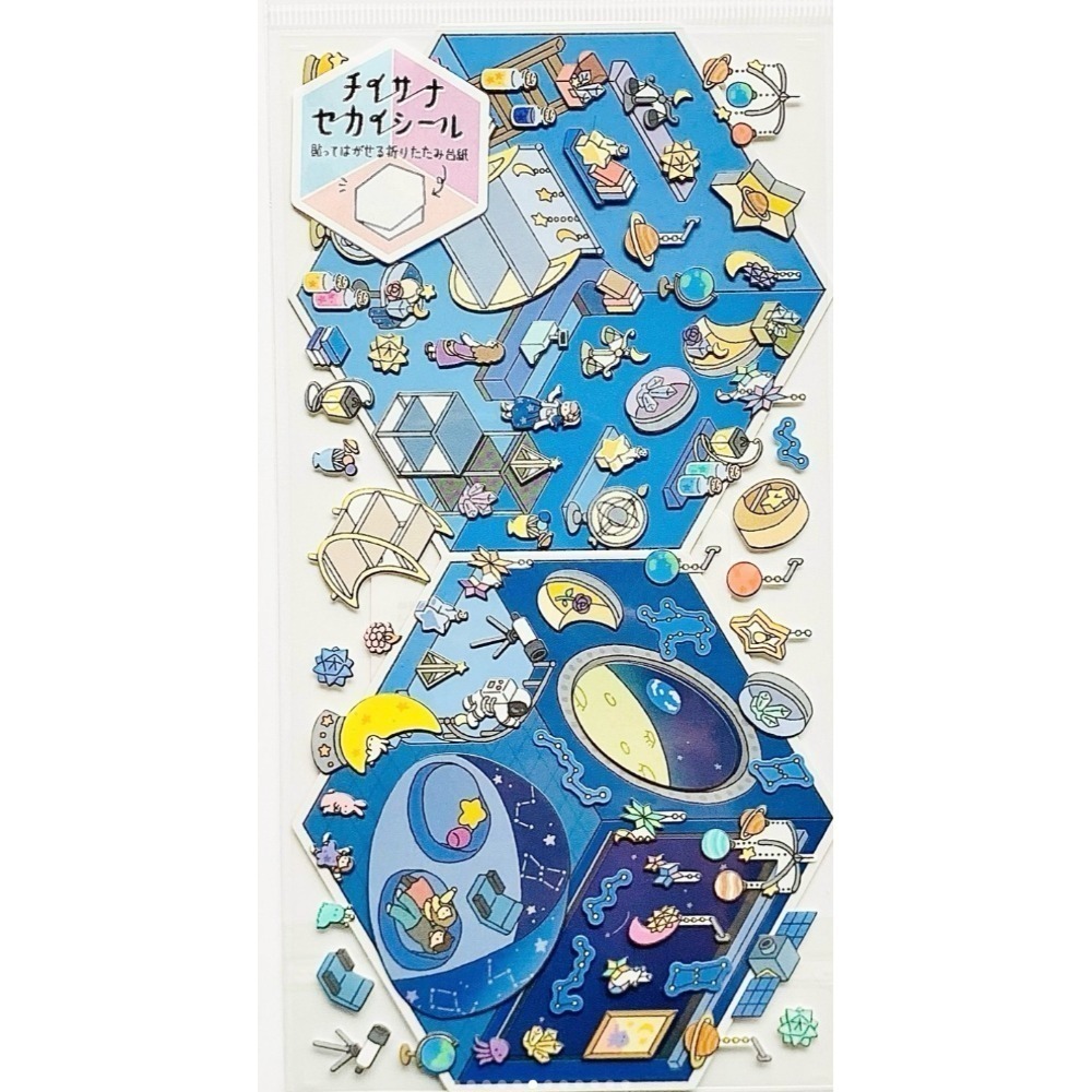 *激動小鹿*<現貨>日本 Kamio Japan 貼紙 小世界系列 佈置貼紙 透視視角 3D空間 日本進口貼紙-規格圖5