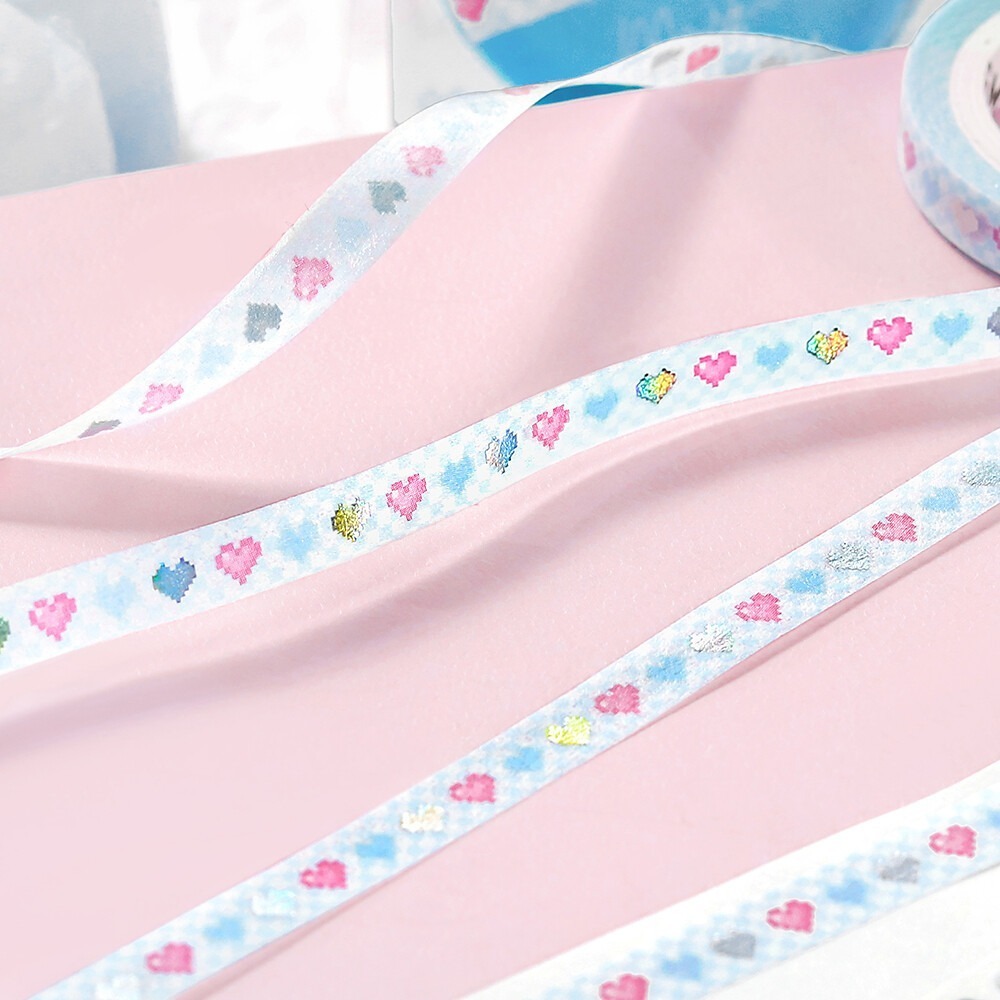 *激動小鹿*<現貨> 日本 BGM 紙膠帶 花朵 星花火 黑色小貓  細幅 5mm寬 紙膠帶 2025 新品-細節圖7