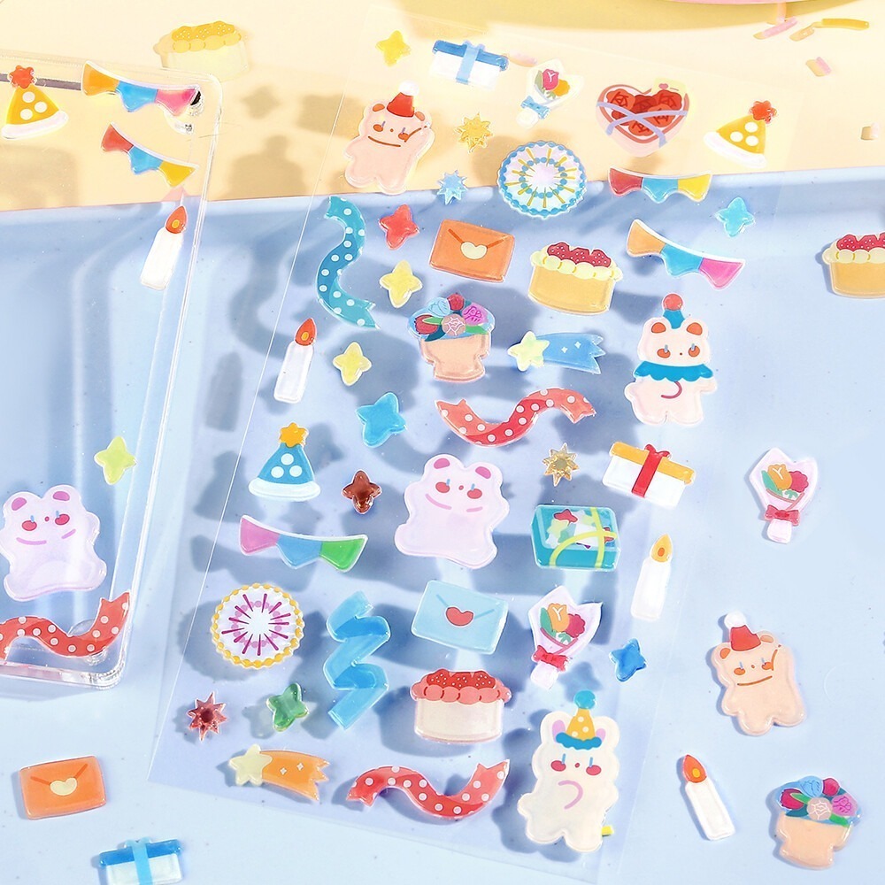 *激動小鹿*<現貨>日本 BGM 貼紙 Candy Seal系列 透明 PVC立體貼紙  2025新品-細節圖8