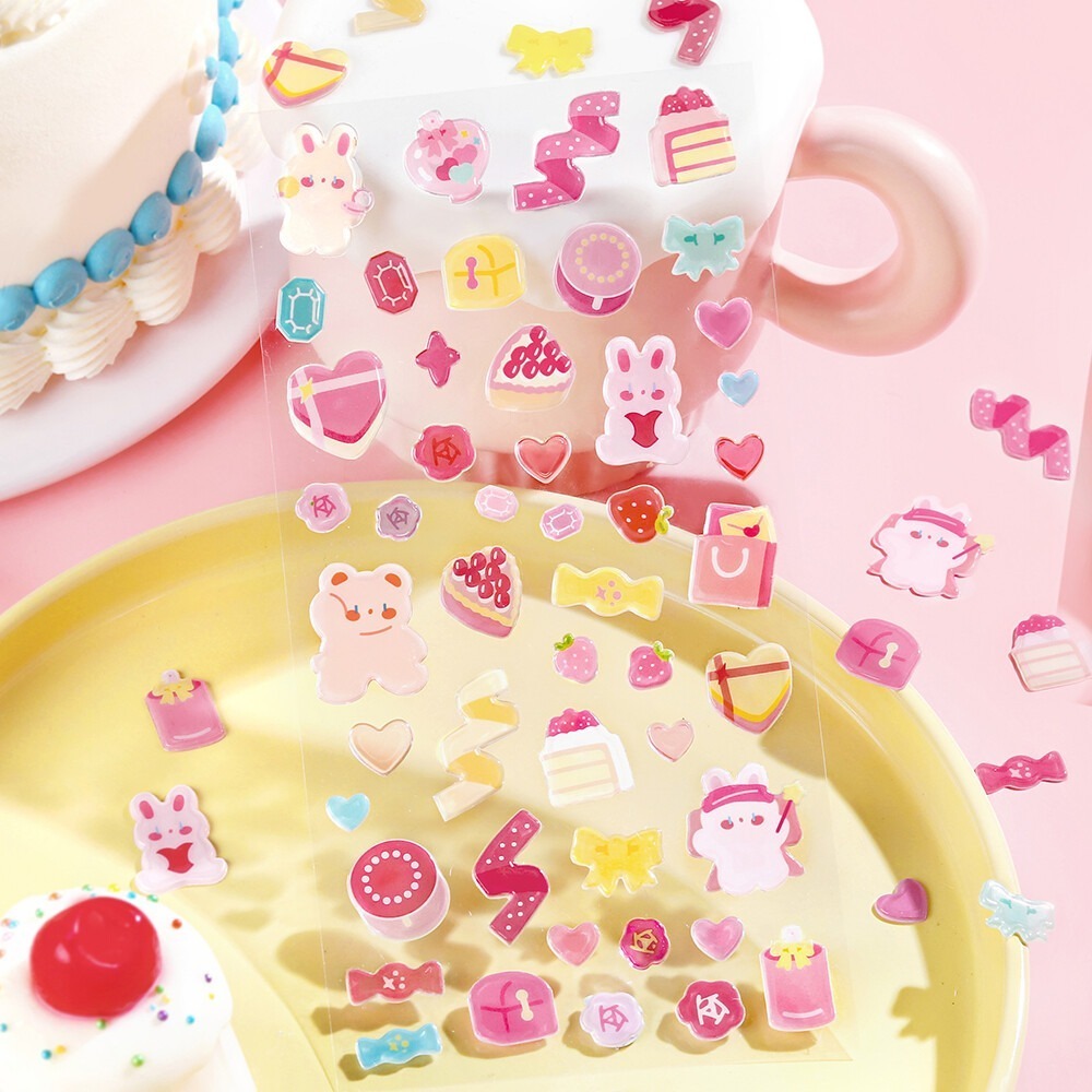 *激動小鹿*<現貨>日本 BGM 貼紙 Candy Seal系列 透明 PVC立體貼紙  2025新品-細節圖7