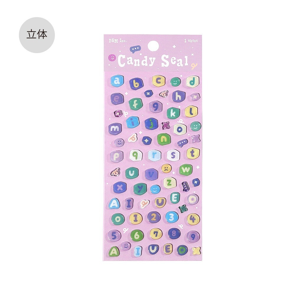 *激動小鹿*<現貨>日本 BGM 貼紙 Candy Seal系列 透明 PVC立體貼紙  2025新品-規格圖11