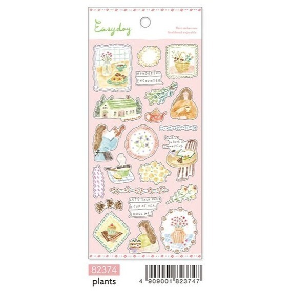 *激動小鹿*<現貨>日本 mind wave 貼紙 easy day 系列 手帳貼紙 日本進口 可愛貼紙 日本貼紙-規格圖4