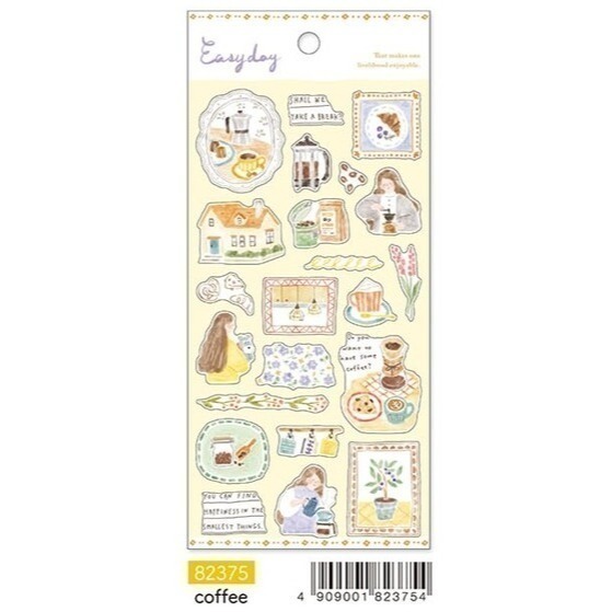 *激動小鹿*<現貨>日本 mind wave 貼紙 easy day 系列 手帳貼紙 日本進口 可愛貼紙 日本貼紙-規格圖4