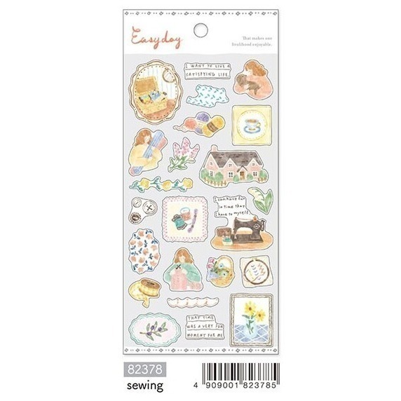 *激動小鹿*<現貨>日本 mind wave 貼紙 easy day 系列 手帳貼紙 日本進口 可愛貼紙 日本貼紙-規格圖4