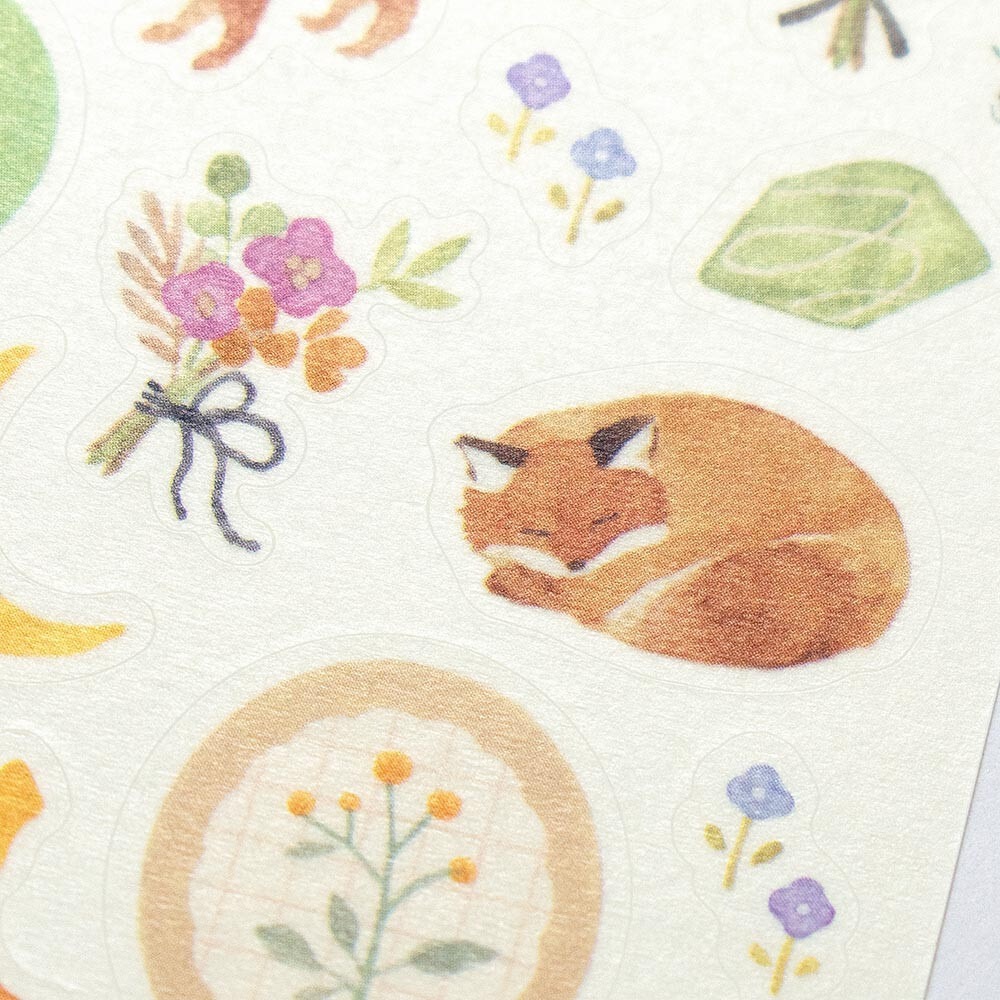 *激動小鹿*<現貨>日本 NB社 貼紙 awairo - 柔和圖案 系列 貼紙 日本 2025新品-細節圖5