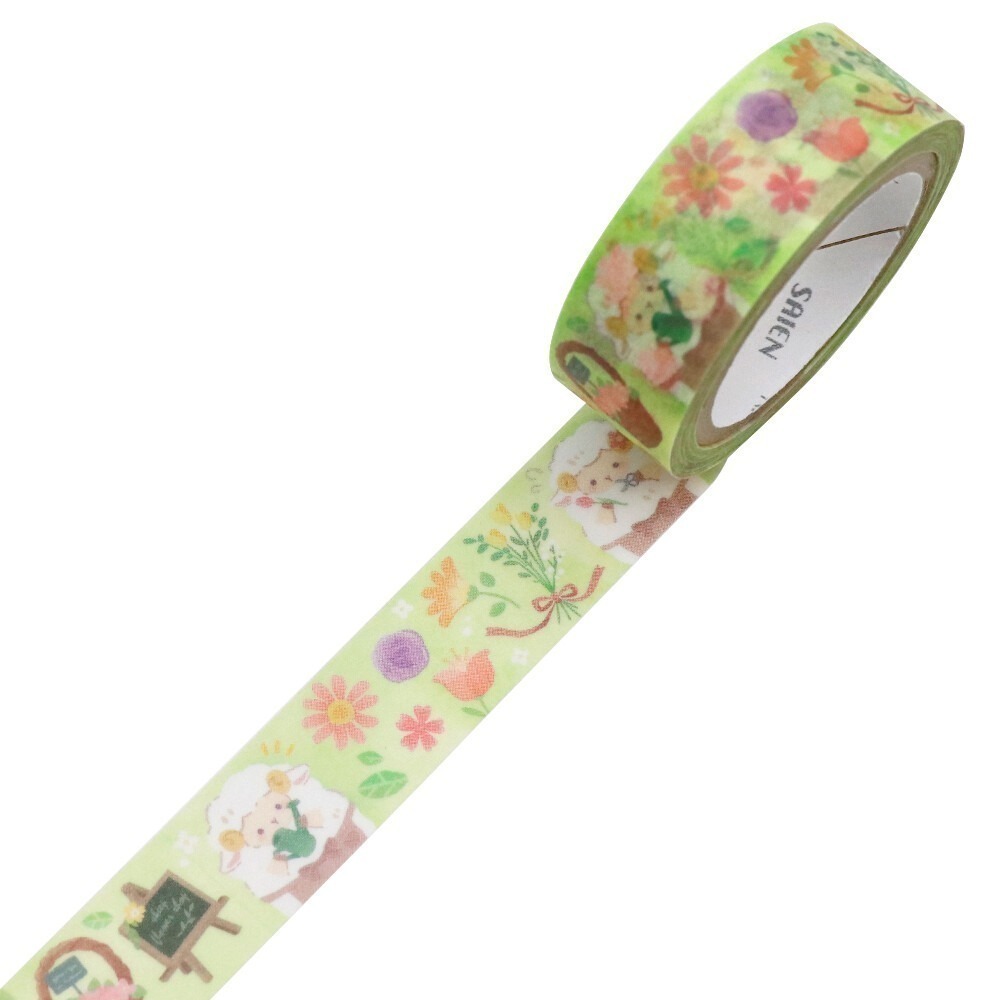 *激動小鹿*<現貨>日本 SAIEN 和紙膠帶 原創系列 Kamiiso Sansho 15mm寬 2025新品-細節圖4
