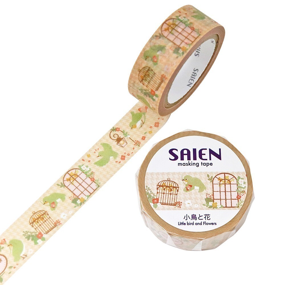 *激動小鹿*<現貨>日本 SAIEN 和紙膠帶 原創系列 Kamiiso Sansho 15mm寬 2025新品-規格圖8