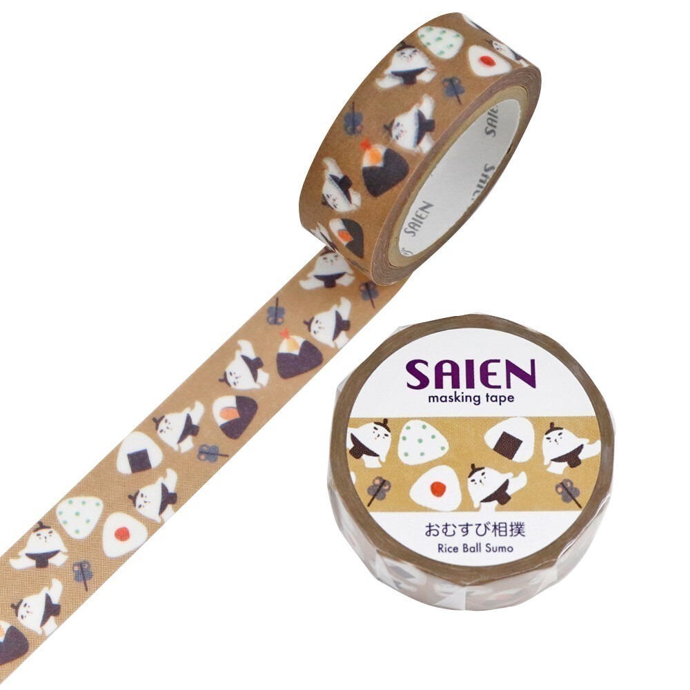 *激動小鹿*<現貨>日本 SAIEN 和紙膠帶 原創系列 Kamiiso Sansho 15mm寬 2025新品-規格圖8