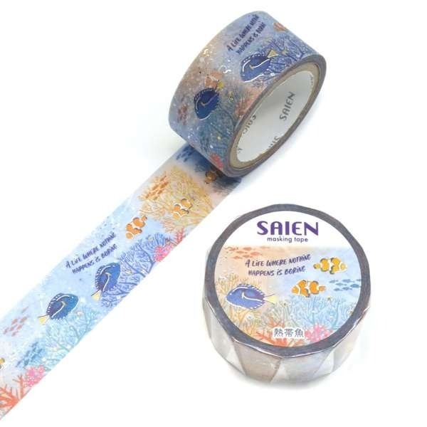 *激動小鹿*<現貨>日本 SAIEN 紙膠帶 (Kamiiso Sansho) MARIEN LIFE 系列 和紙膠帶-規格圖4