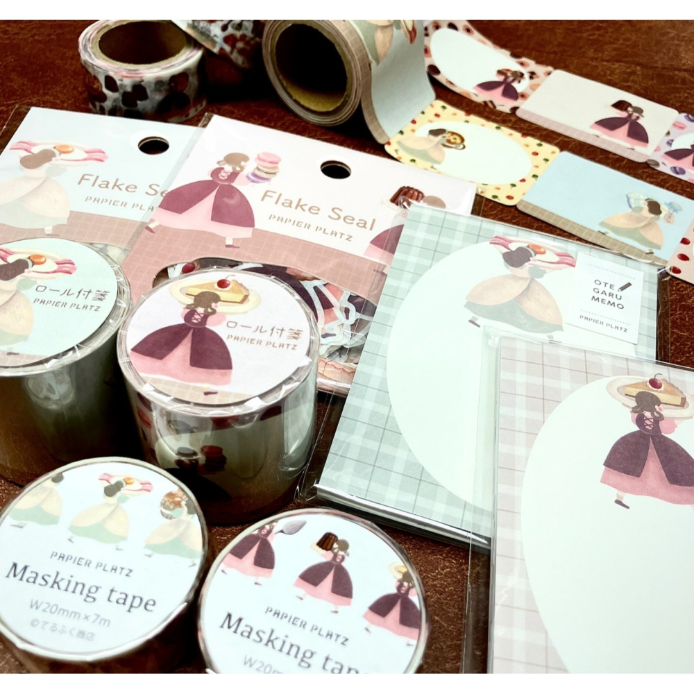 *激動小鹿*<現貨>日本 Papier platz xてるふく 捲式便簽 捲狀便利貼 可書寫捲軸便利貼-細節圖4