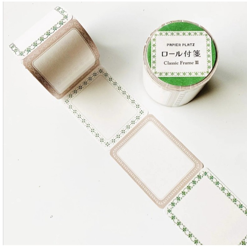 *激動小鹿*<現貨>日本 Papier platz 經典框架設計 捲式便簽 捲狀便利貼 可書寫便簽 2025新品-細節圖2