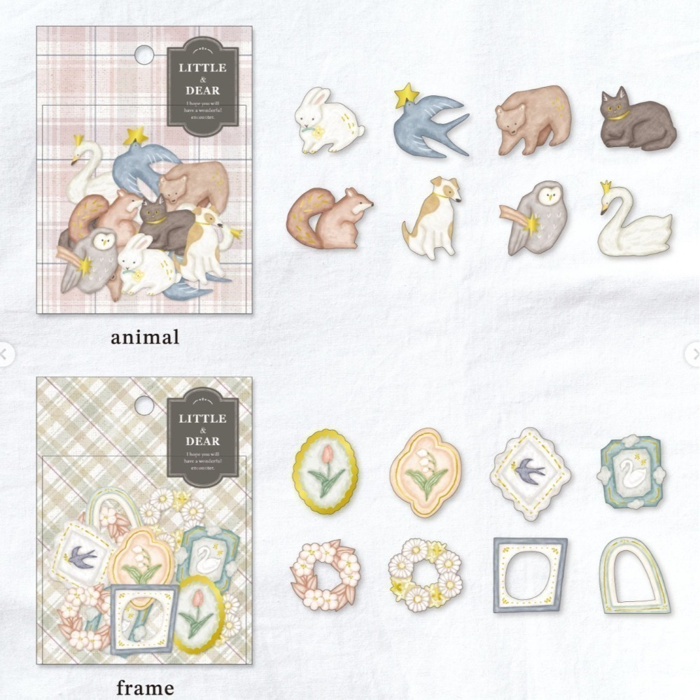 *激動小鹿*<現貨>日本 Mind wave 貼紙  Little & Dear 立體貼紙包 裝飾貼紙 2025年新品-細節圖2