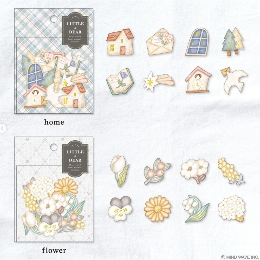 *激動小鹿*<現貨>日本 Mind wave 貼紙  Little & Dear 立體貼紙包 裝飾貼紙 2025年新品-細節圖4