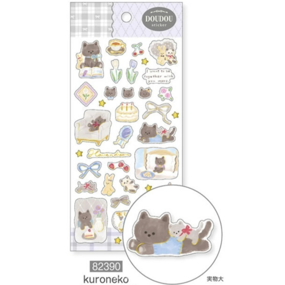 *激動小鹿*<現貨>MIND WAVE 貼紙 日本 Doudou 水彩風系列貼紙 日本貼紙 2025年新品-規格圖5