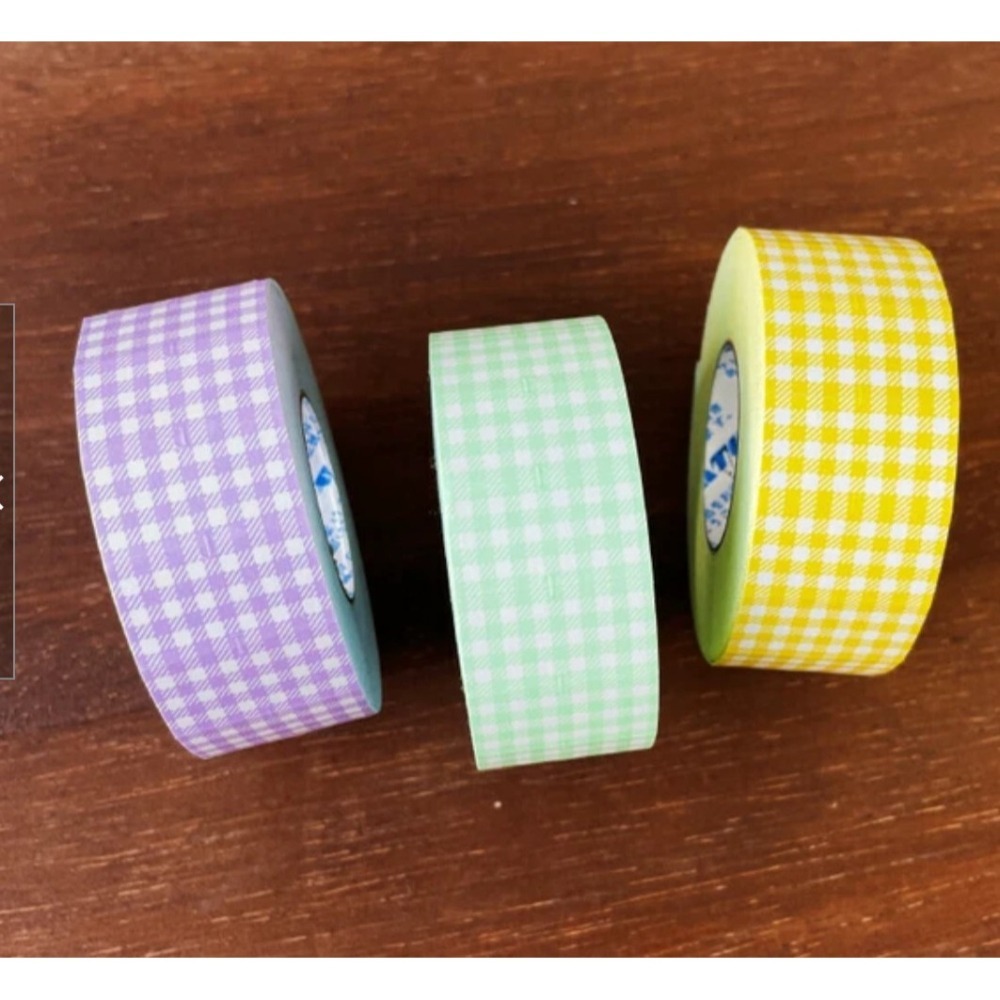 *激動小鹿*<現貨>日本 Stamp Marche 原創設計標籤貼紙 格紋款式 Is019~Is025系列 分裝賣場-細節圖2