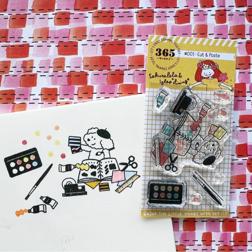 *激動小鹿*<現貨>SAKURALALA  水晶印章 日本 365090 Doki Doki 2＂x3＂呎寸 一套八張-細節圖4