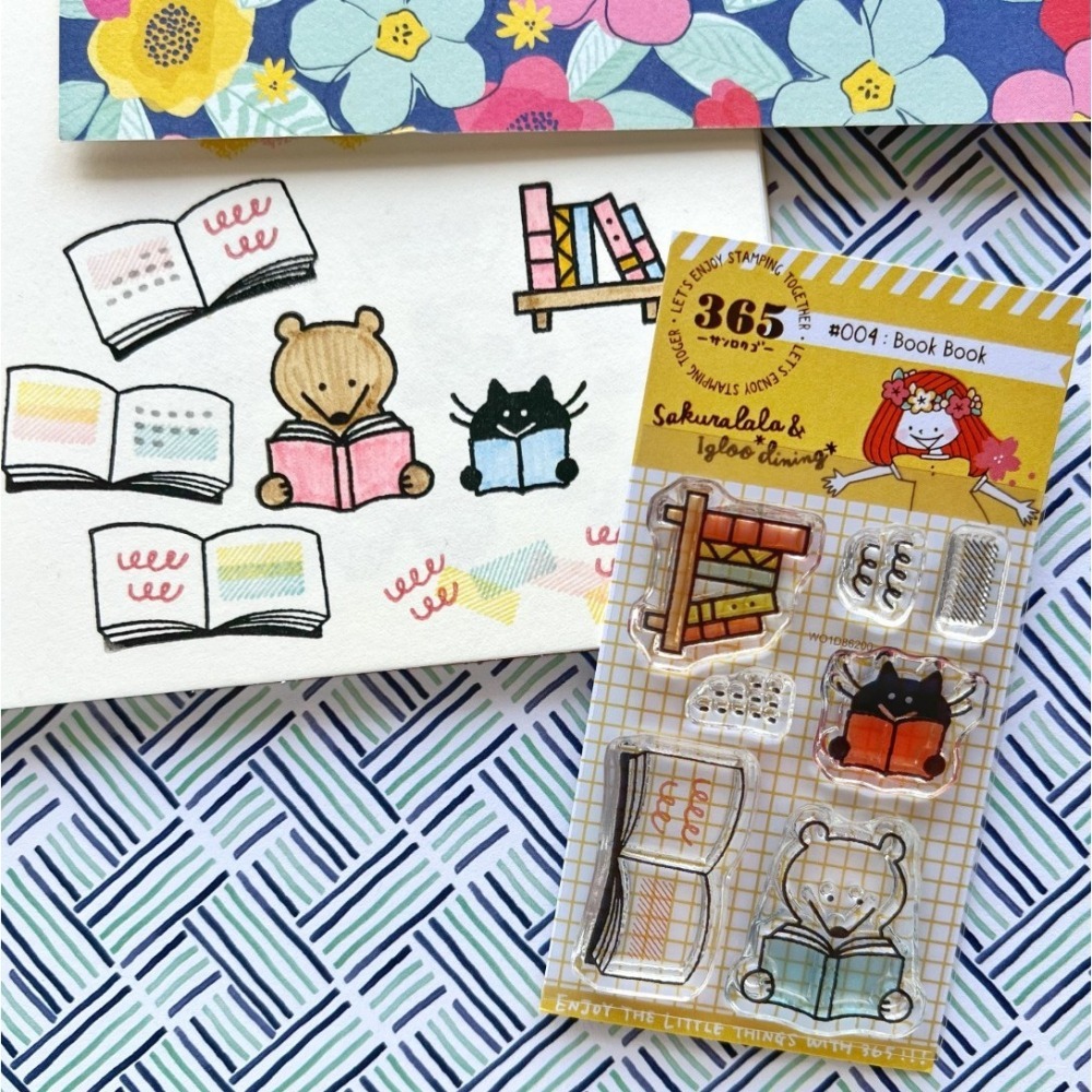*激動小鹿*<現貨>SAKURALALA  水晶印章 日本 365090 Doki Doki 2＂x3＂呎寸 一套八張-細節圖7