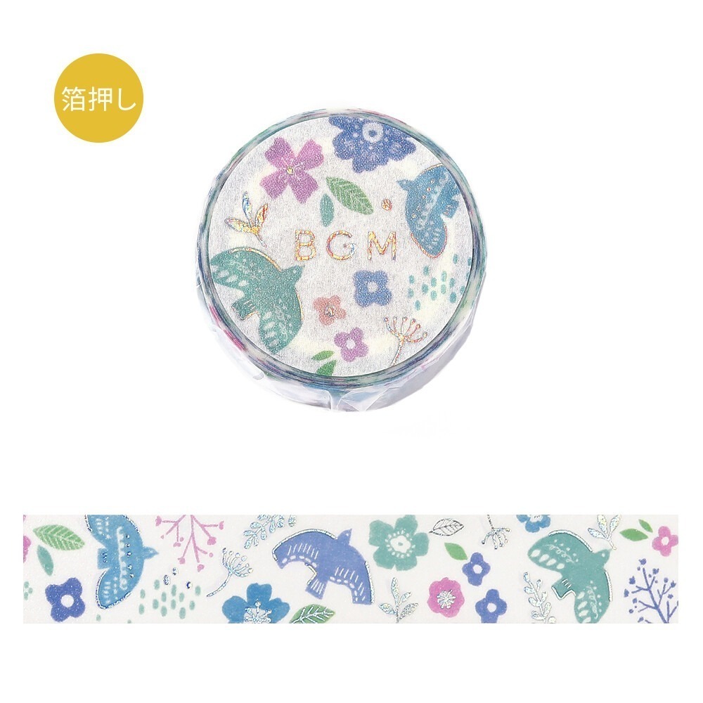 *激動小鹿*日本進口 BGM 北歐森林系列 銀箔和紙膠帶 紙膠帶 (全6款) 2025新品-規格圖7