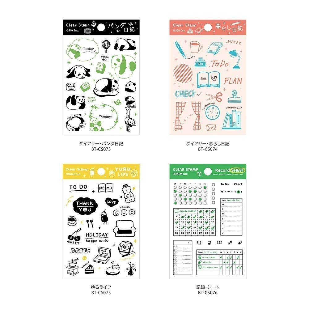 *激動小鹿*日本 BGM 水晶印章 透明印章 矽膠印章  印章 2025新品-細節圖2