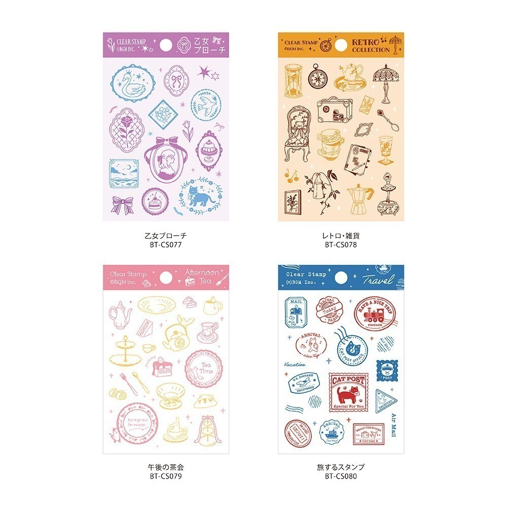 *激動小鹿*日本 BGM 水晶印章 透明印章 矽膠印章  印章 2025新品-細節圖3