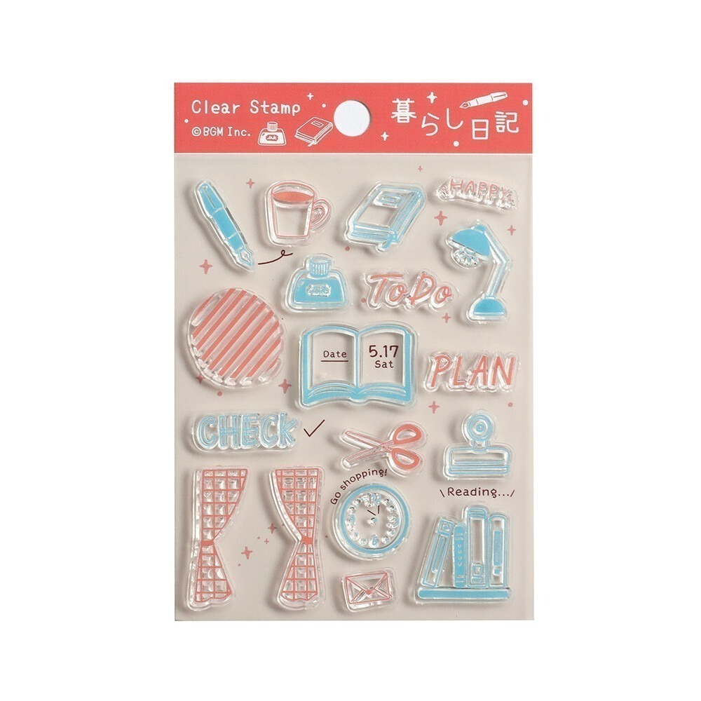 *激動小鹿*日本 BGM 水晶印章 透明印章 矽膠印章  印章 2025新品-規格圖11