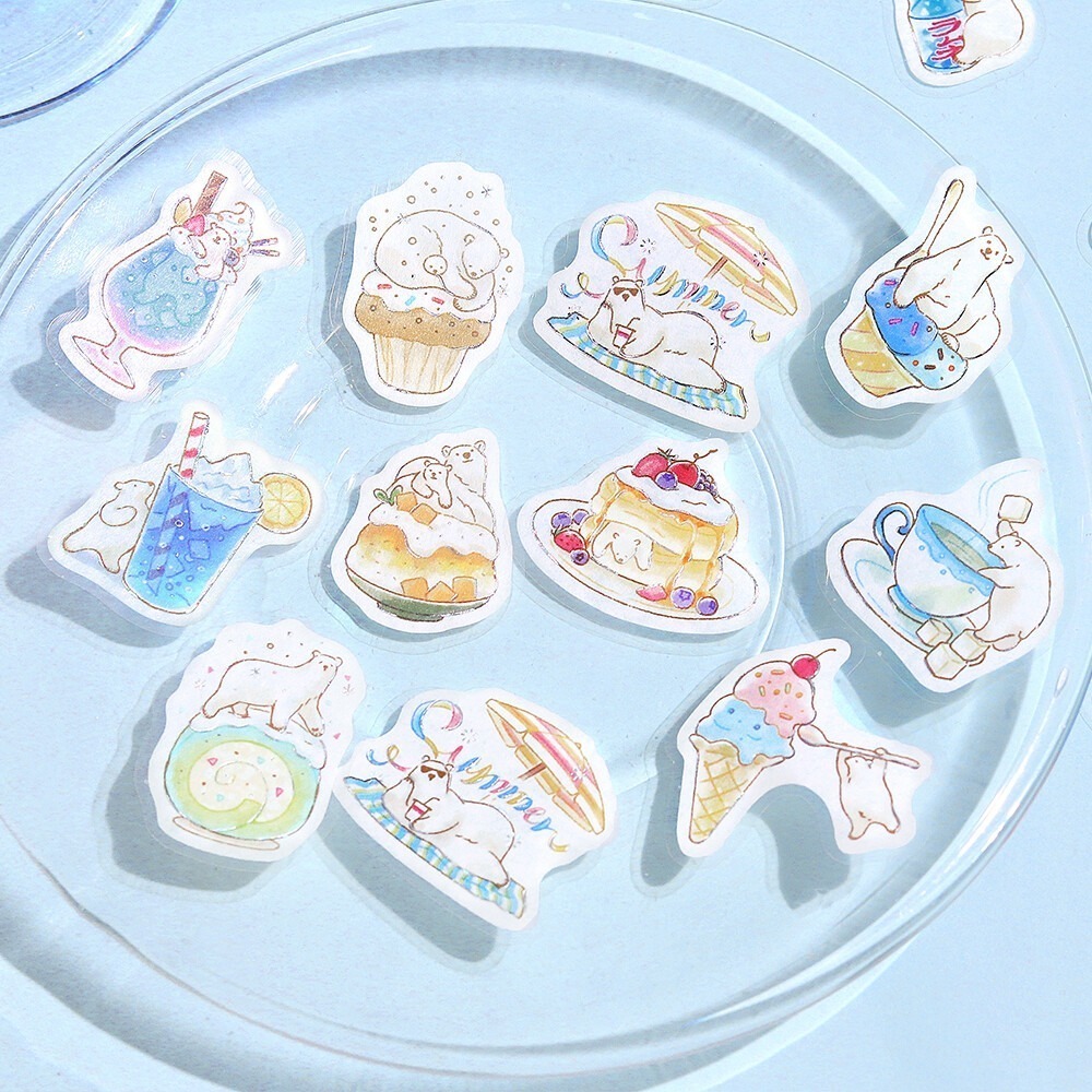 *激動小鹿*<現貨>日本 BGM貼紙 BGM 燙金貼紙 貼紙 貼紙包 - 2025 夏限定 限量款 售完無法補-細節圖3