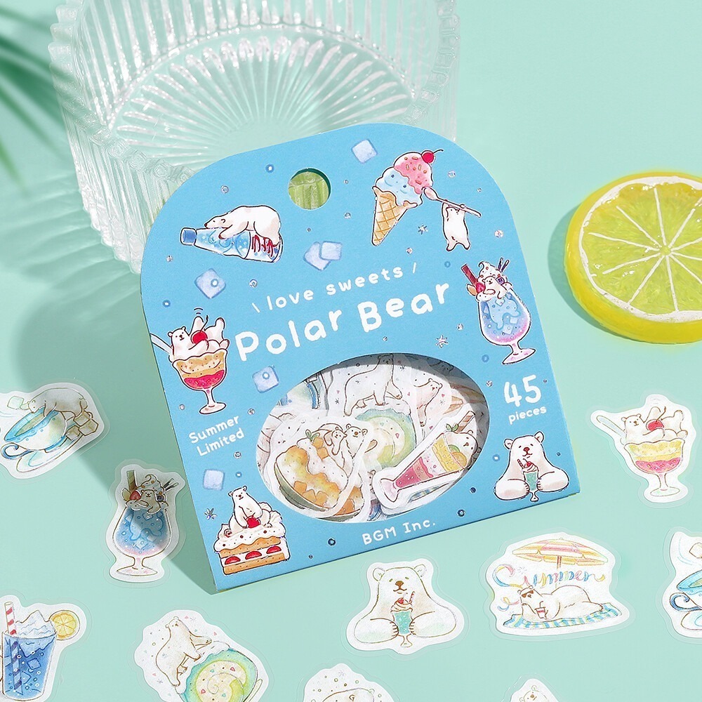 *激動小鹿*<現貨>日本 BGM貼紙 BGM 燙金貼紙 貼紙 貼紙包 - 2025 夏限定 限量款 售完無法補-細節圖4
