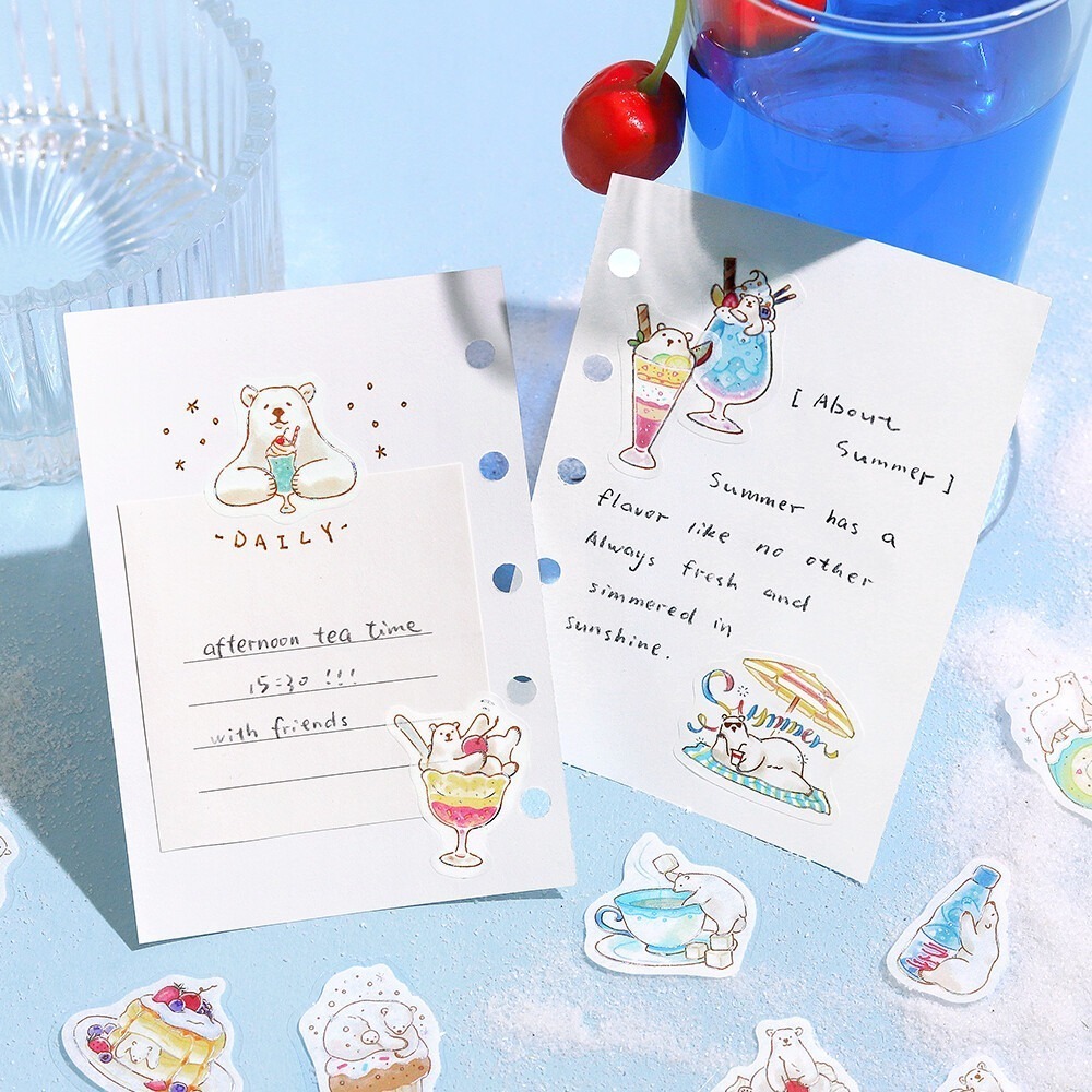 *激動小鹿*<現貨>日本 BGM貼紙 BGM 燙金貼紙 貼紙 貼紙包 - 2025 夏限定 限量款 售完無法補-細節圖5