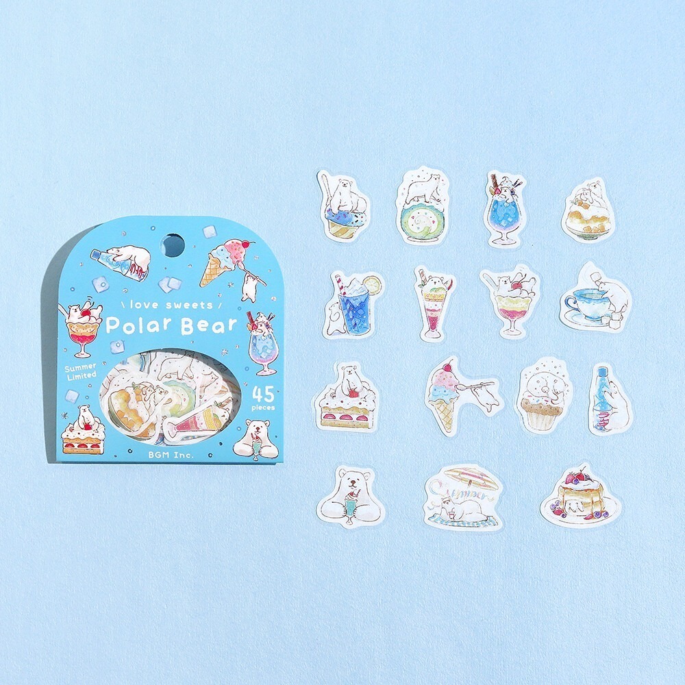 *激動小鹿*<現貨>日本 BGM貼紙 BGM 燙金貼紙 貼紙 貼紙包 - 2025 夏限定 限量款 售完無法補-規格圖8