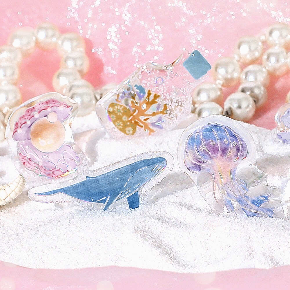 *激動小鹿*<現貨>日本 BGM 透明立體貼紙 crystal seal 系列 立體貼紙 2025 新品 夏限定-細節圖7