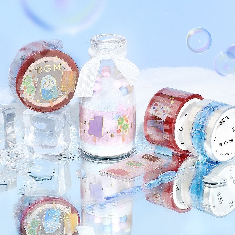 *激動小鹿*<現貨>日本 BGM PET膠帶 夏限定 2025 新品 整捲 20MM寬 bgm pet膠帶 限量新品-細節圖5