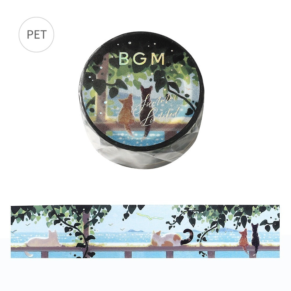 *激動小鹿*<現貨>日本 BGM PET膠帶 夏限定 2025 新品 整捲 20MM寬 bgm pet膠帶 限量新品-規格圖10