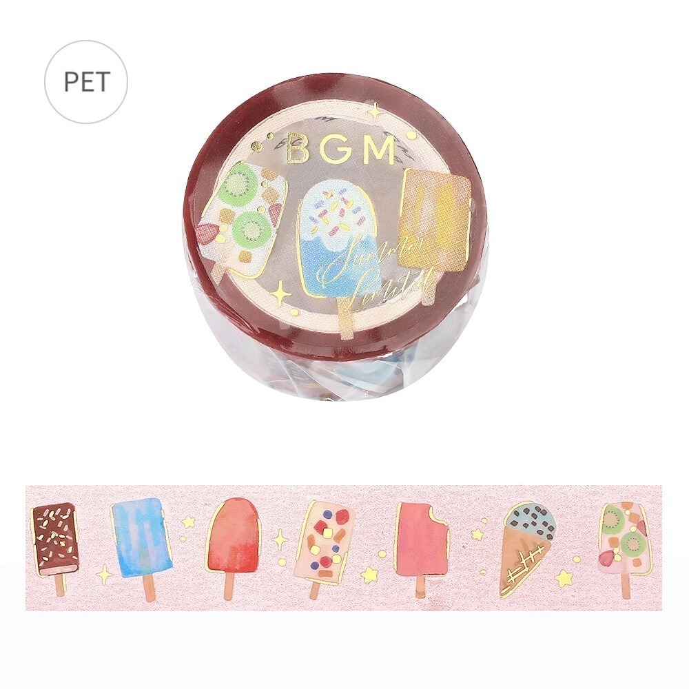 *激動小鹿*<現貨>日本 BGM PET膠帶 夏限定 2025 新品 整捲 20MM寬 bgm pet膠帶 限量新品-規格圖10