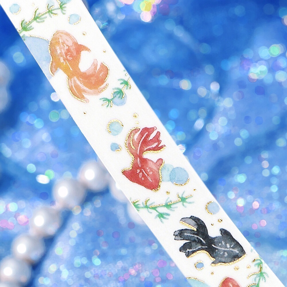 *激動小鹿*<現貨>日本 BGM 紙膠帶 2025 夏限定＂燙金＂ 15mm*5m系列 BGM 和紙膠帶 新品-細節圖9