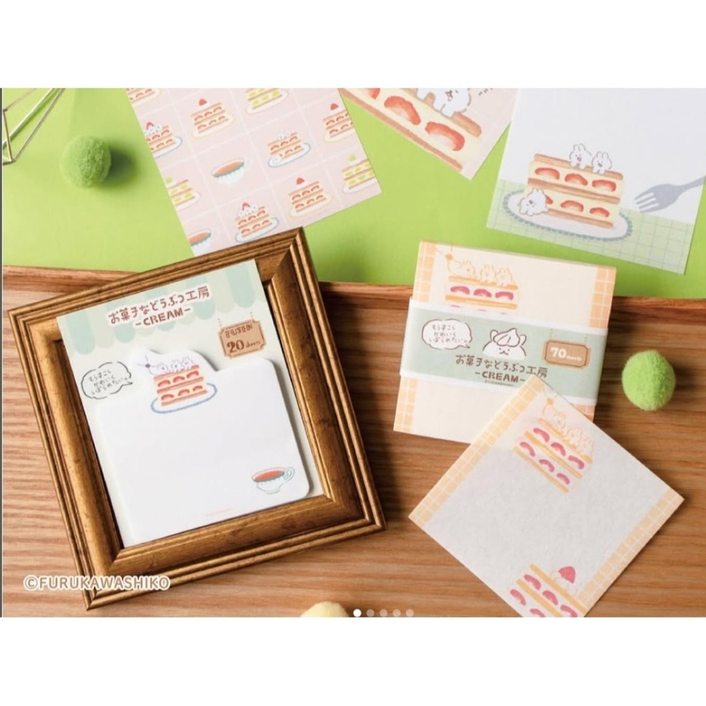 *激動小鹿*<現貨>日本 古川紙工 便條紙 便利貼 便簽 菓子工房 動物點心工作坊 系列 2025 新品 MEMO-細節圖4