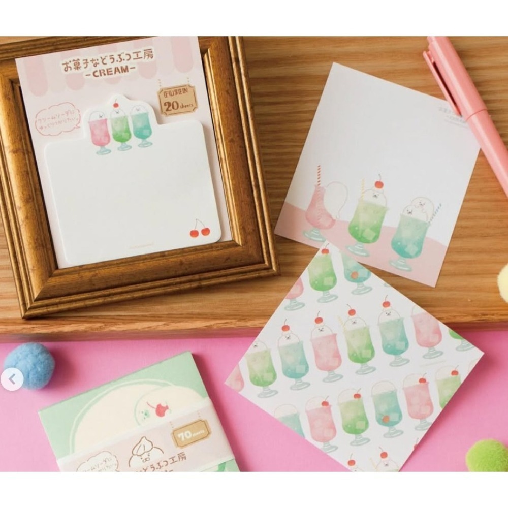 *激動小鹿*<現貨>日本 古川紙工 便條紙 便利貼 便簽 菓子工房 動物點心工作坊 系列 2025 新品 MEMO-細節圖5