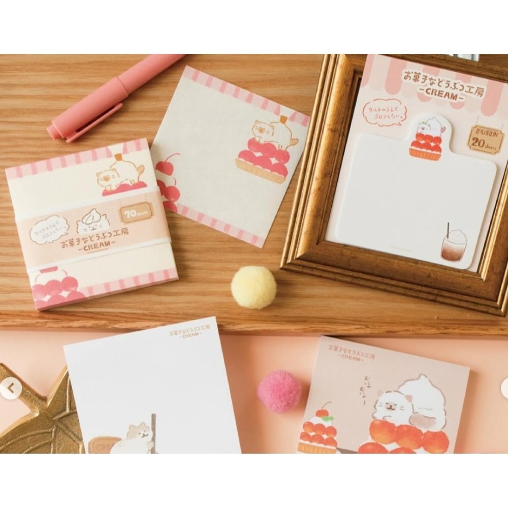 *激動小鹿*<現貨>日本 古川紙工 便條紙 便利貼 便簽 菓子工房 動物點心工作坊 系列 2025 新品 MEMO-細節圖6