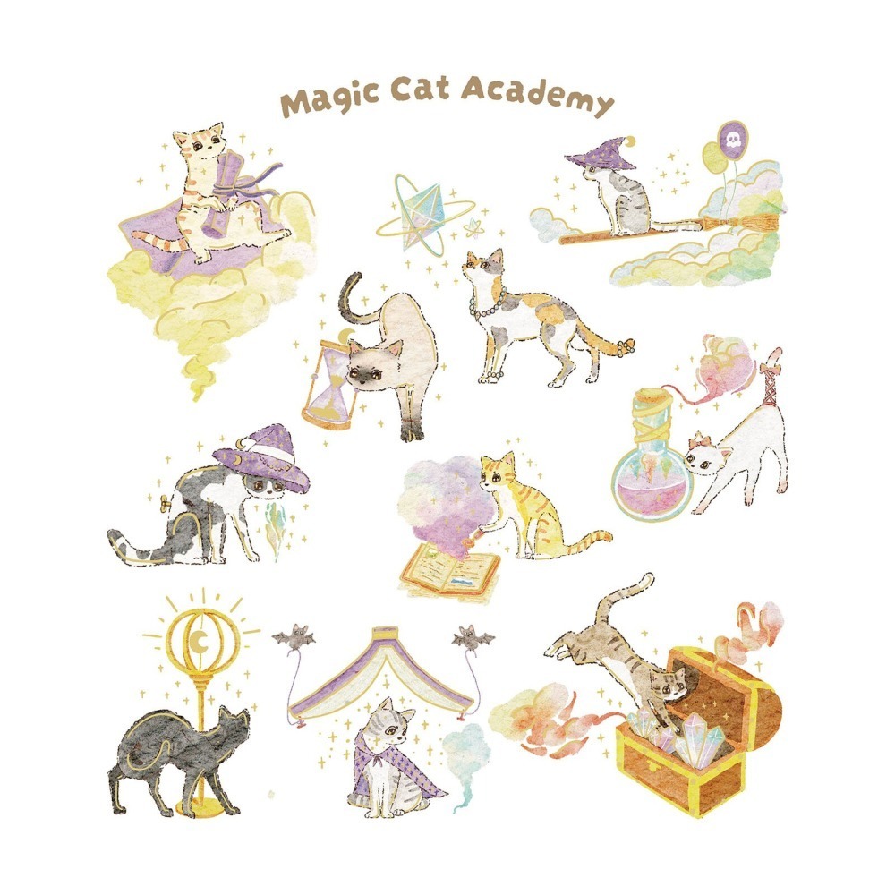 *激動小鹿*<現貨>日本 World Craft 貼紙包 Animals＇ Fun系列 半透感 貼紙 2025年新品-細節圖8