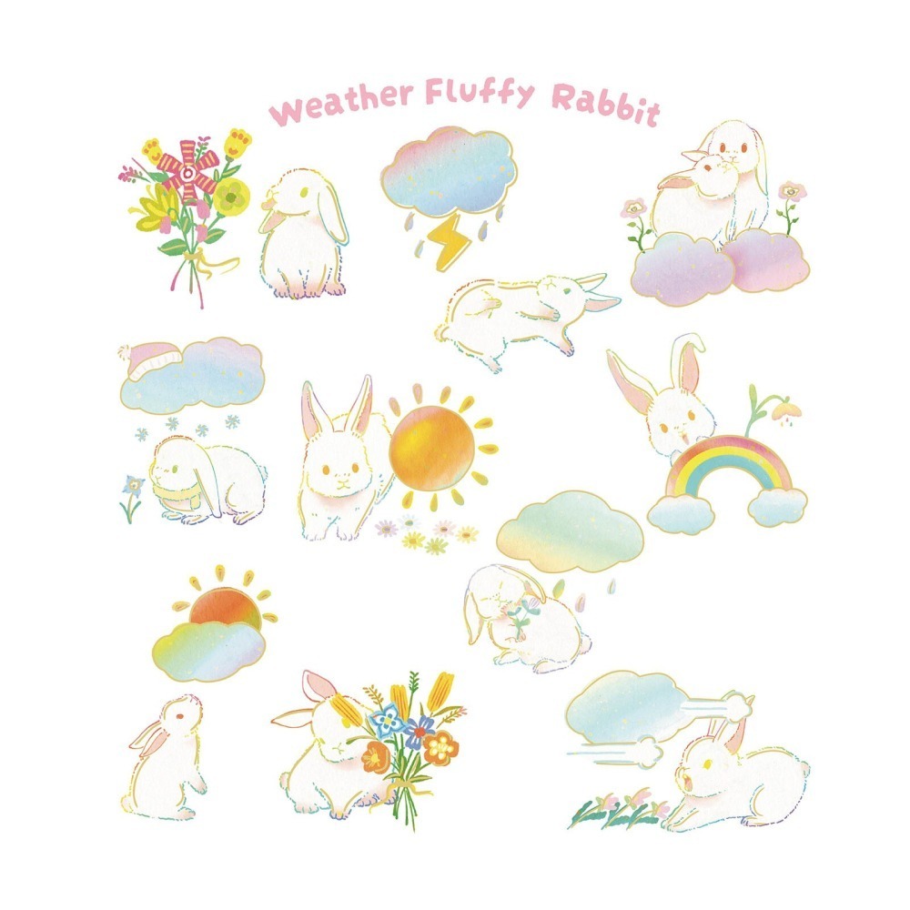 *激動小鹿*<現貨>日本 World Craft 貼紙包 Animals＇ Fun系列 半透感 貼紙 2025年新品-細節圖11