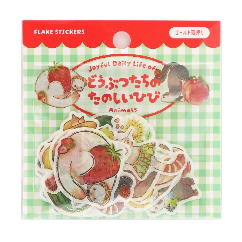 *激動小鹿*<現貨>日本 World Craft 貼紙包 Animals＇ Fun系列 半透感 貼紙 2025年新品-規格圖11