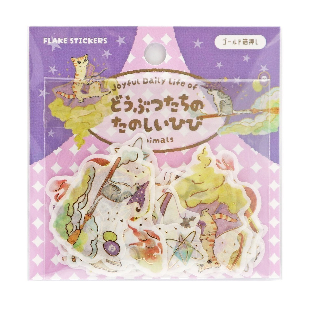 *激動小鹿*<現貨>日本 World Craft 貼紙包 Animals＇ Fun系列 半透感 貼紙 2025年新品-規格圖11