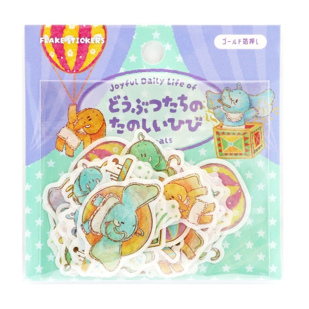 *激動小鹿*<現貨>日本 World Craft 貼紙包 Animals＇ Fun系列 半透感 貼紙 2025年新品-規格圖11