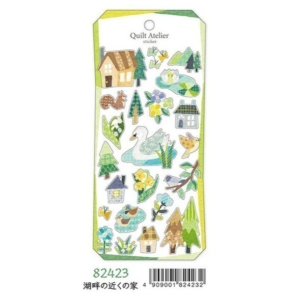 *激動小鹿*<現貨>日本 MIND WAVE 貼紙 Quilt Atelier 拼布感 系列 2025年新品 手帳貼紙-規格圖8