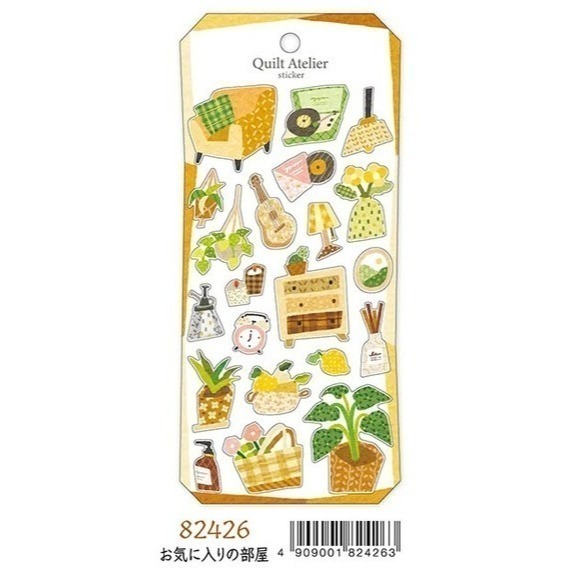 *激動小鹿*<現貨>日本 MIND WAVE 貼紙 Quilt Atelier 拼布感 系列 2025年新品 手帳貼紙-規格圖8