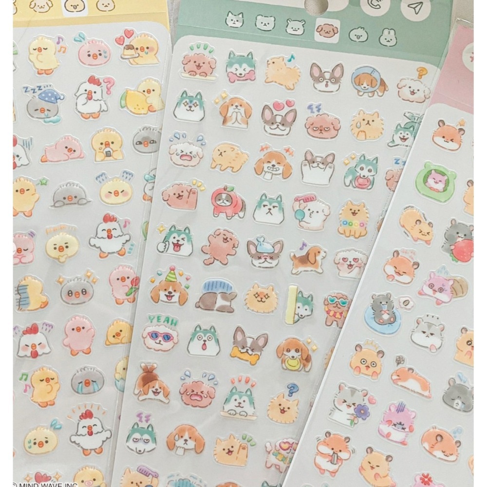 *激動小鹿*<現貨>日本 MIND WAVE 貼紙 Mood Icon Sticker 心情圖示透明貼紙 2025新品-細節圖6